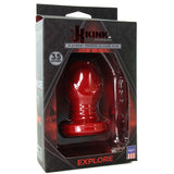 Kink Explore Hollow Silicone 3.5" Plug in Red