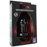 Kink Explore Hollow Silicone 4" Plug in Black