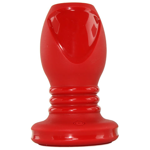 Kink Explore Hollow Silicone 4" Plug in Red