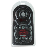 Kink Everything Butt Solid Anal Balls in Black