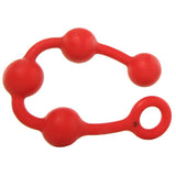 Kink Everything Butt Solid Anal Balls in Red