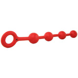 Kink Everything Butt Solid Anal Balls in Red