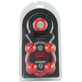 Kink Everything Butt Solid Anal Balls in Red