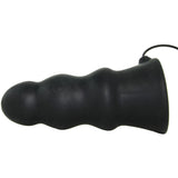 Kink Everything Butt Rippled Vibrating Plug in Black