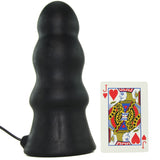 Kink Everything Butt Rippled Vibrating Plug in Black