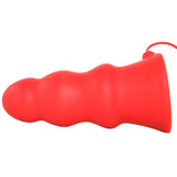 Kink Everything Butt Rippled Vibrating Plug in Red