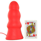 Kink Everything Butt Rippled Vibrating Plug in Red