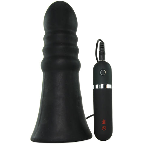 Kink Everything Butt Ridged Vibrating Plug in Black