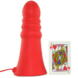 Kink Everything Butt Ridged Vibrating Plug in Red