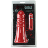 Kink Everything Butt Ridged Vibrating Plug in Red