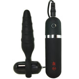 Kink Everything Butt Vibrating Silicone Plug in Black