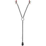 Kink Tug Nipple Clips with Heavy Weight