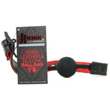 Kink Leather and Silicone Ball Gag