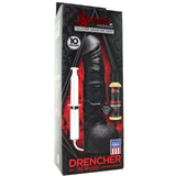 Kink Drencher Silicone Squirting Vac-U-Lock Cock in Black