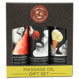 Hempseed Edible Massage Oil Gift Set in 2oz/60mL x 3