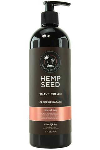 Hemp Seed Shave Cream 16oz/473mL in Isle of You