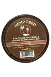 Hemp Seed 3-in-1 Massage Candle 6oz/170g in Isle of You