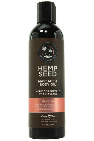 Hemp Seed Massage & Body Oil 8oz/237mL in Isle of You