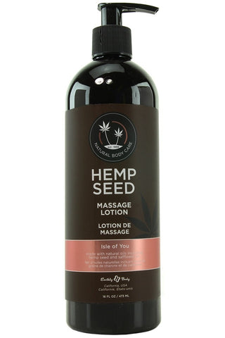 Hemp Seed Massage Lotion 16oz/473mL in Isle of You