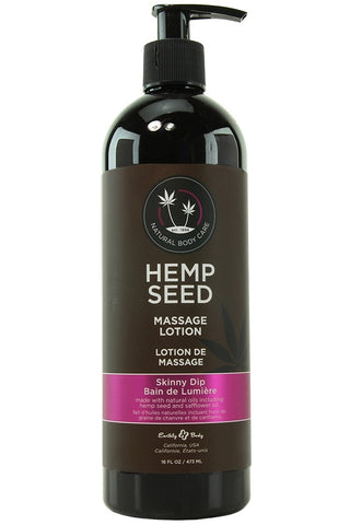 Hemp Seed Massage Lotion 16oz/473mL in Skinny Dip