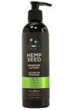 Hemp Seed Massage Lotion 8oz/237mL in Naked in the Woods