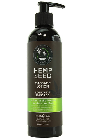 Hemp Seed Massage Lotion 8oz/237mL in Naked in the Woods