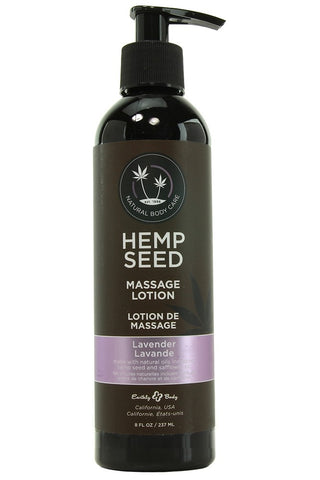 Hemp Seed Massage Lotion 8oz/237mL in Lavender