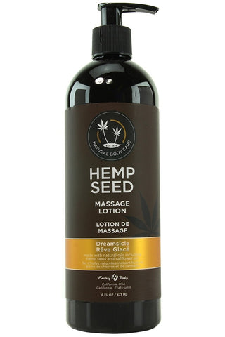 Hemp Seed Massage Lotion 16oz/473mL in Dreamsicle