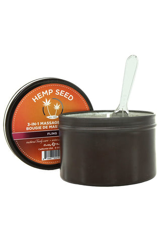 Hemp Seed 3-in-1 Massage Candle 6oz/170g in Fling
