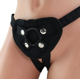 Neoprene Strap-On Harness in Black