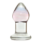 Amethyst Rain Glass Butt Plug