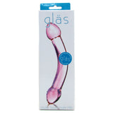 Double Trouble Purple Glass Dildo