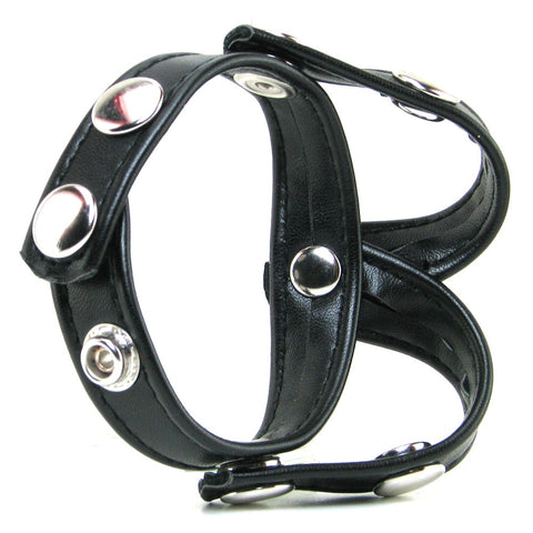 V-Style Cock Ring with Ball Divider