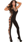 Scandelous Black Cutout Bodystocking in OS