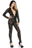 Mia Lace Hooded Jumpsuit in S/M