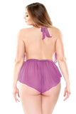Halter Neck Ruffled Romper in 3X/4X