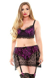 Bridgette Lace Bra, Skirt & Matching Panty in M