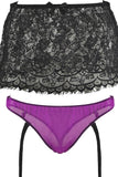 Bridgette Lace Bra, Skirt & Matching Panty in M