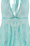 Angelica Aqua Lace Dress and G-String in OS