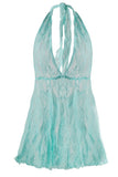 Angelica Aqua Lace Dress and G-String in OS