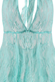 Angleica Aqua Lace Dress and G-String in 1X/2X
