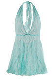 Angleica Aqua Lace Dress and G-String in 1X/2X
