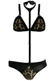 Kat Bra, Panty & Choker Leash in M/L