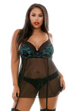 Halle Babydoll and Panty in 1X/2X