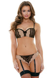 Naomi Bra and Gartered Panty in M/L