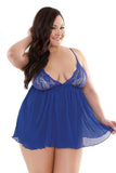Marina Lace Babydoll & G-String in 3X/4X