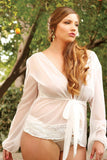 Kelly Soft Mesh Bed Jacket in 3X