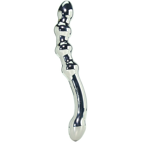 Deliciously Deep Steel G-Spot Dildo in Silver