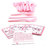 Bachelorette Party Table Place Setting for 10