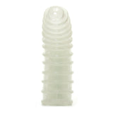 Ribbed Rider G-Spot Vibrating Finger Sleeve in Glow in the